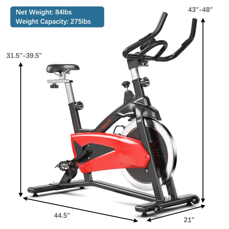 Magnetic Exercise Bike Fitness Cycling Bike with 35Lbs Flywheel for Home and Gym