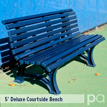 Deluxe Courtside Bench - 5' Green