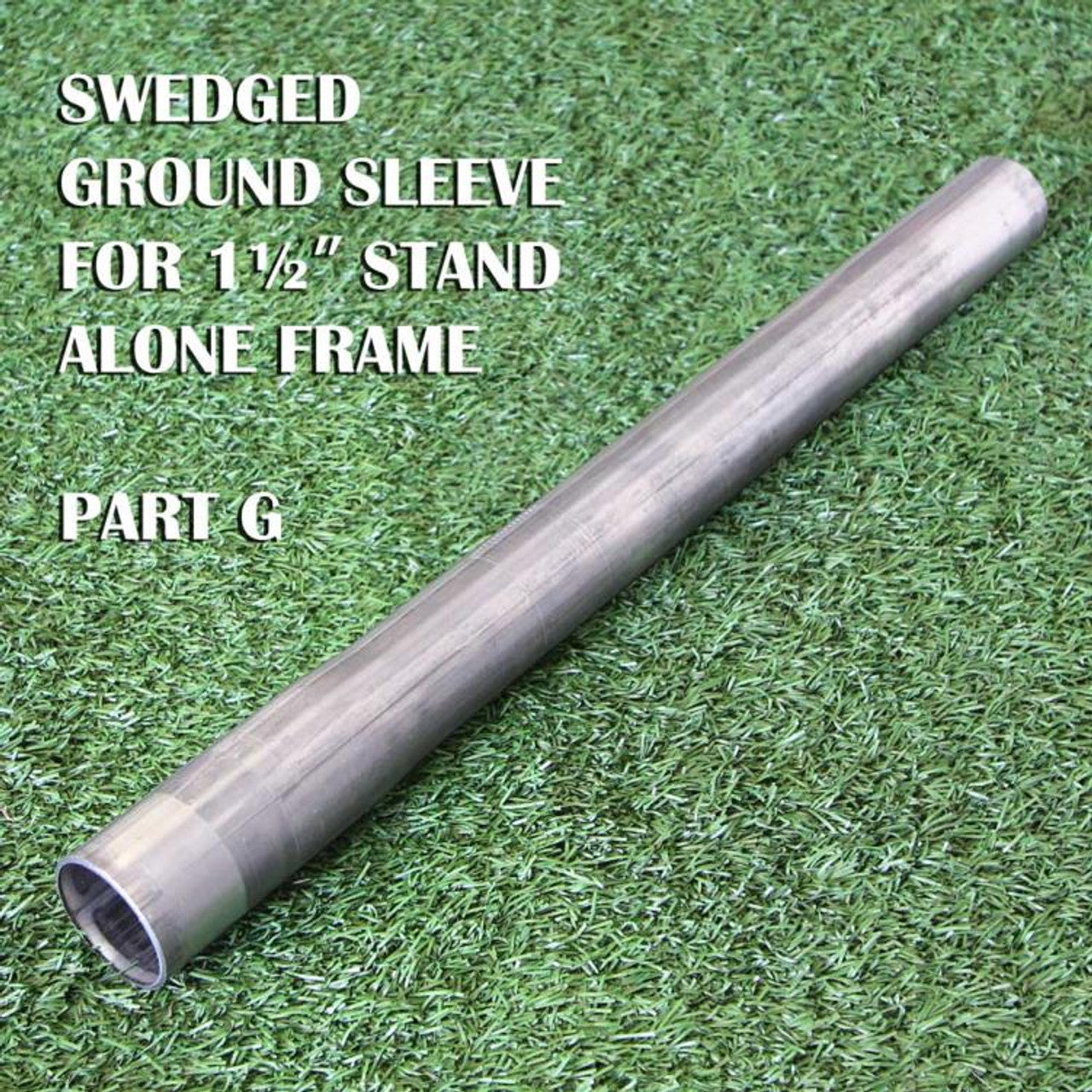 70x14x12 Commercial 1.5" Stand Alone Frame, 70x14x12 Commercial #45 Batting Cage Net, 7x4 #84 L-Net & Commercial Frame, 5x7 Vinyl Backstop w Batter's Image & Pro 6x12 Homeplate Mat