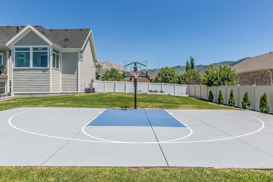 Basketball court in your backyard