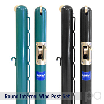 Round Internal Wind Post Set (3" D.) - Black