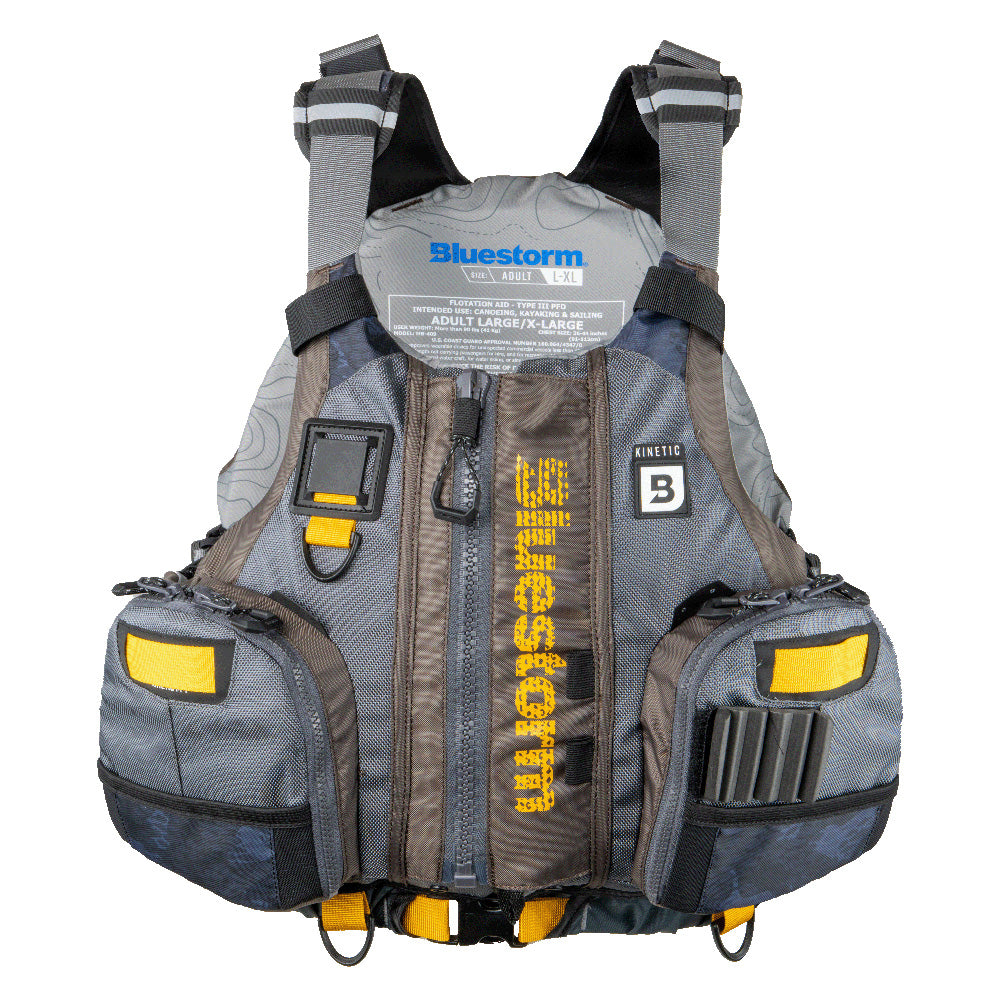 Bluestorm Kinetic Kayak Fishing Vest - Legendary Taupe - L/XL [BS-409-TPE-L/XL]