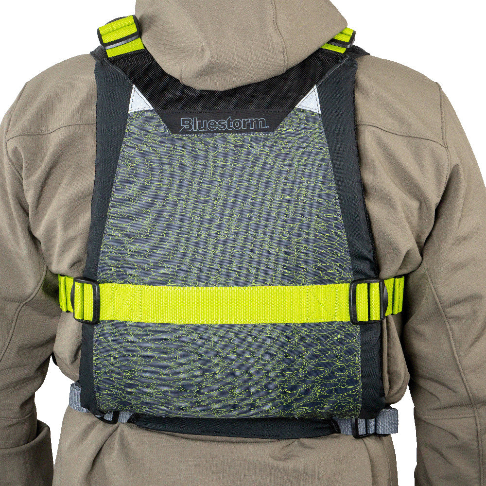 Bluestorm Motive Kayak Fishing Vest - Hi-Vis - L/XL [BS-248-HVS-L/XL]