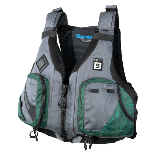 Bluestorm Motive Kayak Fishing Vest - Hunter Green - L/XL [BS-248-HNT-L/XL]