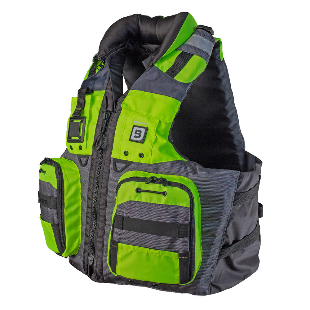 Bluestorm Classic Adult Fishing Life Jacket - Hi-Vis - 2XL/3XL [BS-70B-HVS-2/3X]