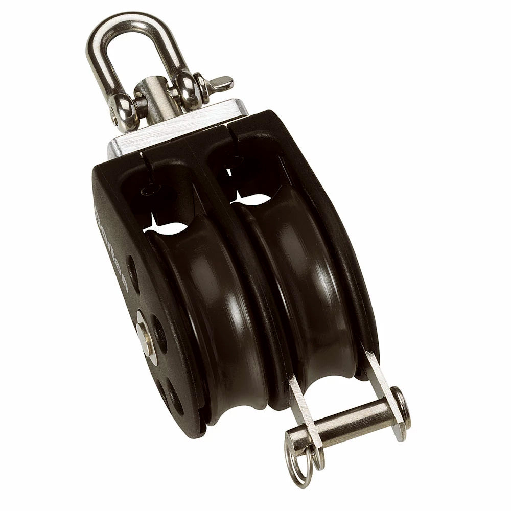 Barton Size 5 54mm Plain Bearing Pulley Block Double Swivel  Becket [N05231]