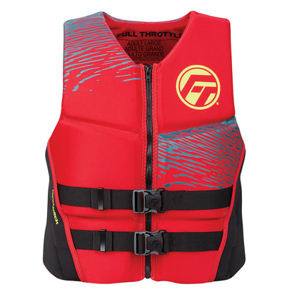 Full Throttle Men's Rapid-Dry Flex-Back Life Jacket - S - Red/Black [142500-100-020-26]