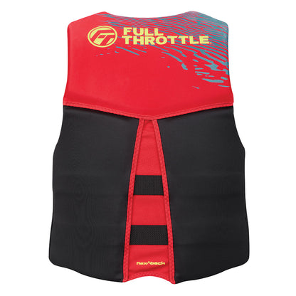 Full Throttle Men's Rapid-Dry Flex-Back Life Jacket - XL - Red/Black [142500-100-050-26]