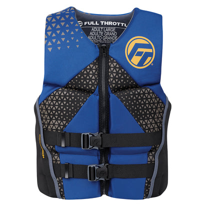 Full Throttle Men's Rapid-Dry Flex-Back Life Jacket - XL - Blue/Black [142500-500-050-26]