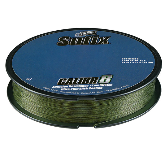Sufix Calibr8 Braid 300yds 15lb - Low Vis Green [694-115G]