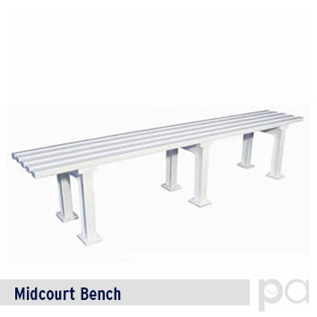 Midcourt Bench - 6-1/2' Green