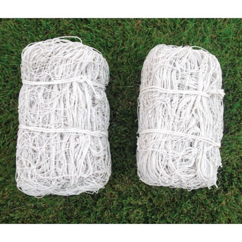 Hex Woven Polyethylene White Soccer Net