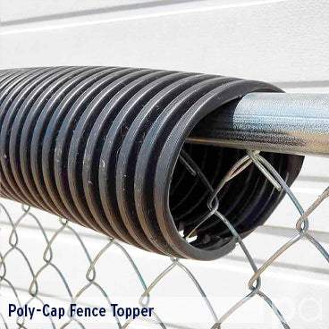 Poly-Cap 250 FT BLACK CORRUGATED FENCE