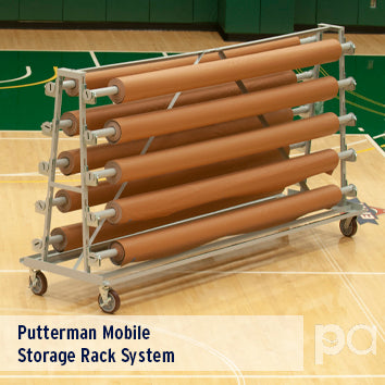 GFC Mobile Storage Rack – 1 Roll (includes 2 saddles, 4 casters, 3 clips)