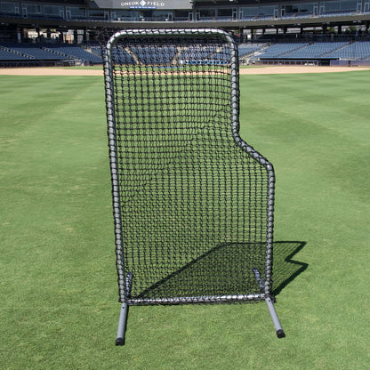 70x14x12 Commercial 2" Stand Alone Frame, 70x14x12 Commercial #45 Batting Cage Net, 7x4 #84 L-Net & Commercial Frame, 5x7 Vinyl Backstop w Batter's Image & Pro 6x12 Homeplate Mat