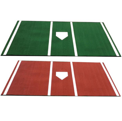 55' Deluxe Commercial Complete Frame, 55x14x12 Commercial #45 Batting Cage Net, 7x4 #84 L-Net & Commercial Frame, 5x7 Vinyl Backstop w Batter's Image & Pro 6x12 Homeplate Mat