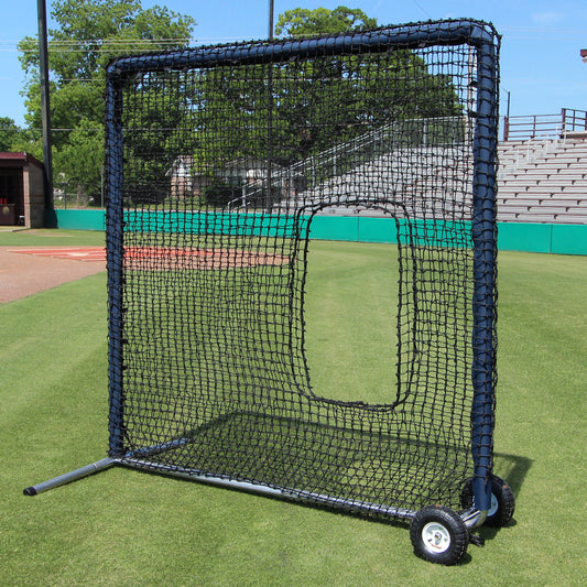 Cimarron 7x7 #84 Premier Softball Net and Frame with Wheels and Padding