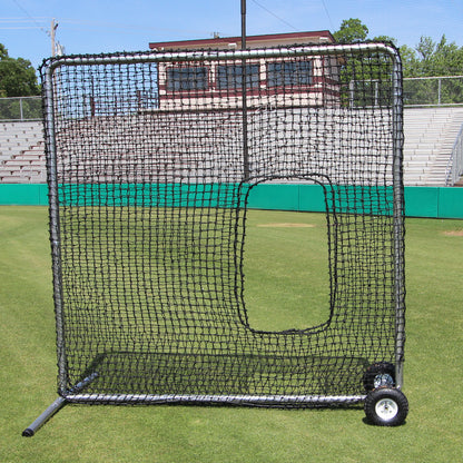 Cimarron 7x7 #84 Premier Softball Net and Frame with Wheels