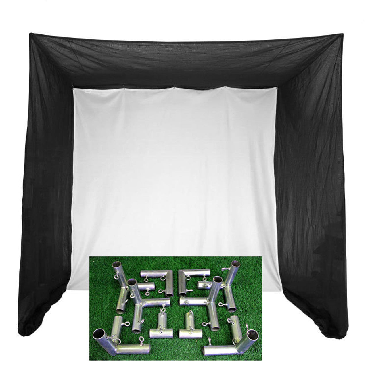 Cimarron 5x10x10 Tour Simulator Golf Net with Complete Frame ** Delivery of 10' Poles Included