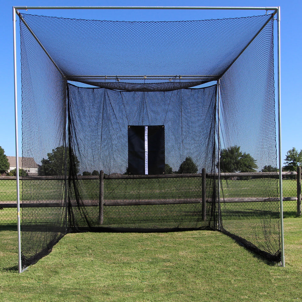 Cimarron 10x10x10 Masters Golf Net with Complete Snap Pin Frame