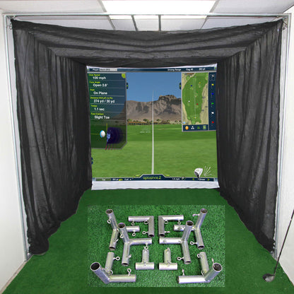 Cimarron Masters Tour Simulator Golf Net with Complete Frame ** Delivery of 10' Poles Included