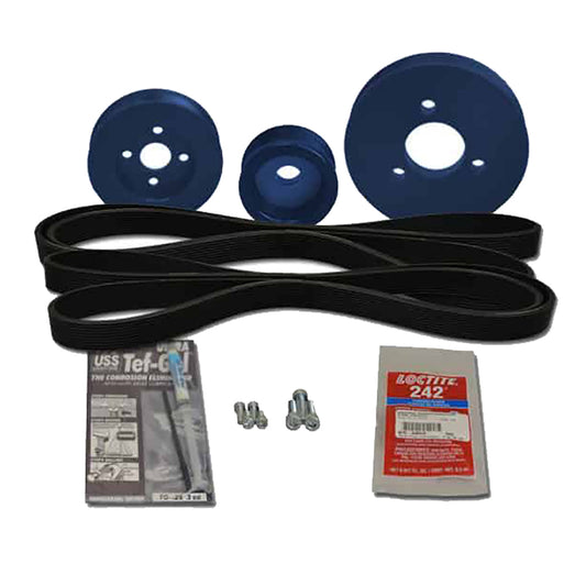 Balmar Pulley Kit, Westerbeke 18, 21A, 27A, 35B, 38B, 42B [48-WSP-18]