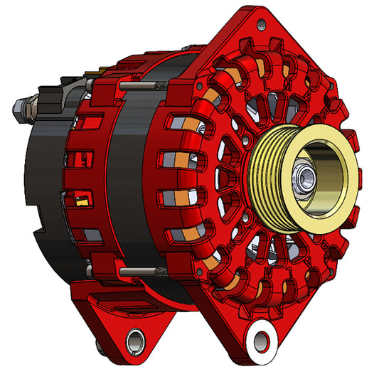 Balmar Alternator 250 AMP 12V 3.15" Dual Foot Saddle K6 Pulley f/ Yanmar Commmon Rail Engines [XT-CR-250-K6]