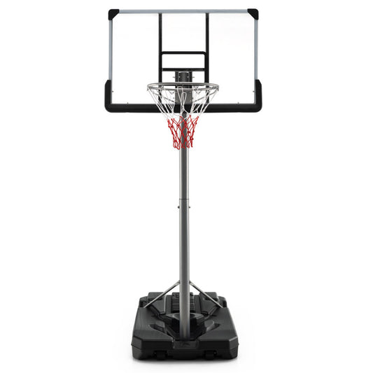 Basketball Hoop with 5.4-6.6FT Adjustable Height and 50 Inch Backboard