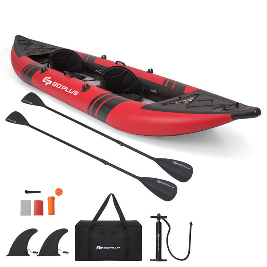 Inflatable 2-person Kayak Set with Aluminium Oars and Repair Kit