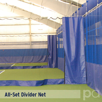 All-Set Court Barrier Net 10' x 62' Black w/ Lead Rope